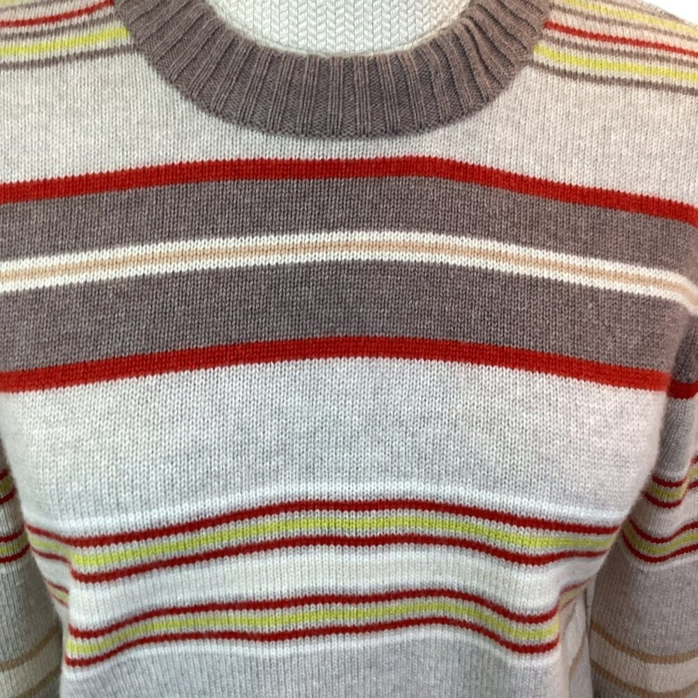 Autumn Cashmere Sweater Crew Neck 100% Cashmere Striped XS - Picture 4 of 9